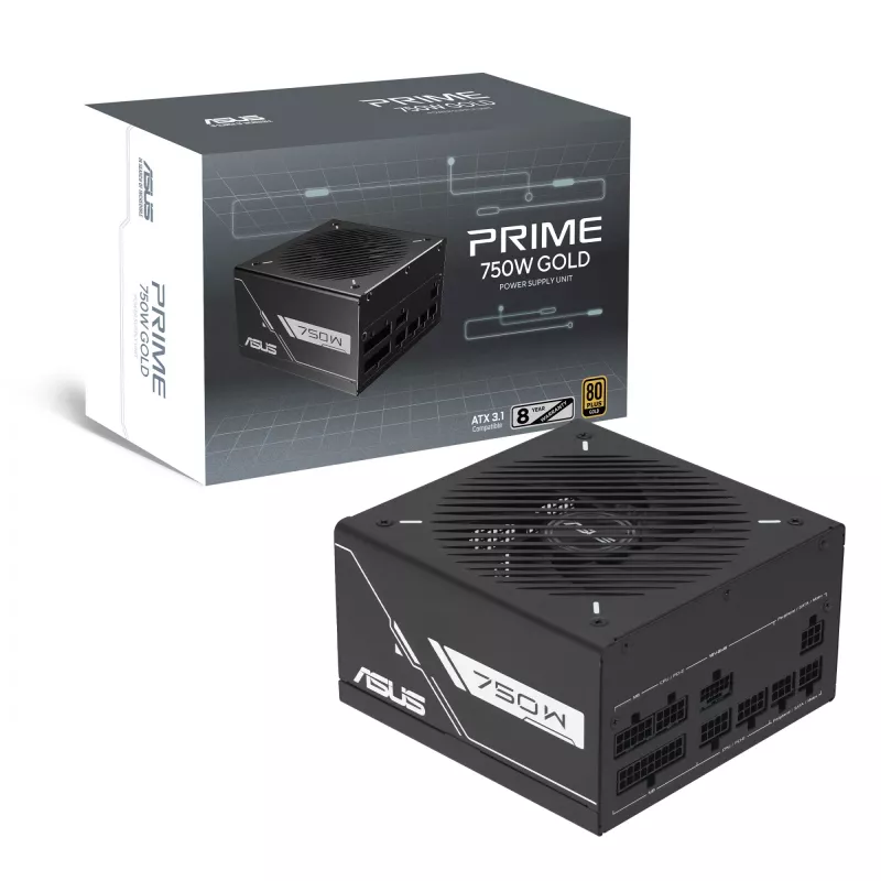 Fonte de alimentação ASUS Prime -750G 750 W 20+4 pinos ATX 80 PLUS Gold preta
