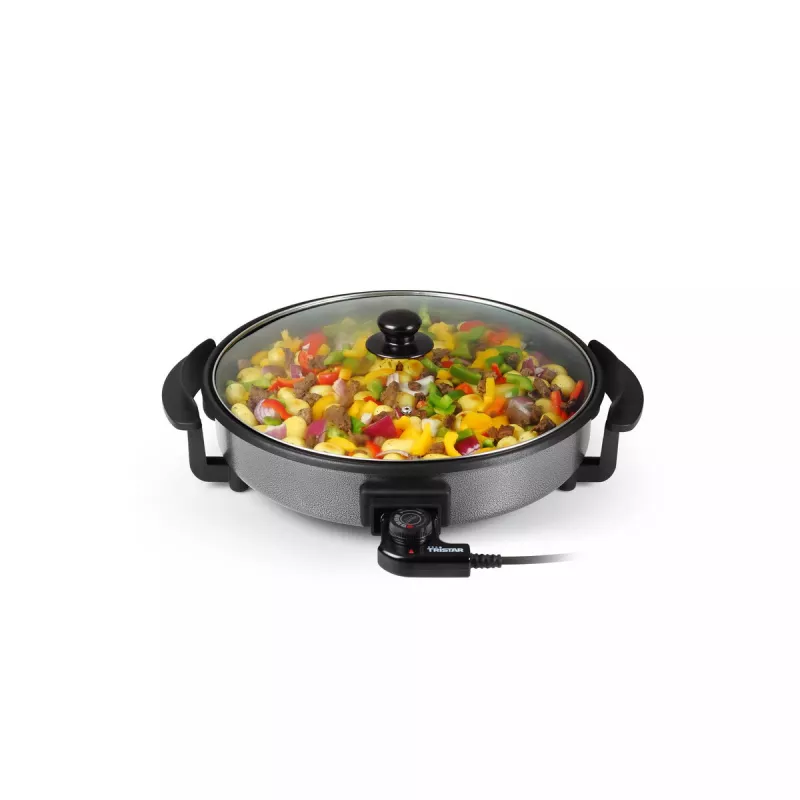Frigideira de grelhar Tristar PZ-2963 multifuncional redonda preta 30 cm