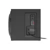 Conjunto de altifalantes GENESIS Helium 610BT 2.1, 60 W RMS, Bluetooth, com fios, vermelho/preto, subwoofer compacto