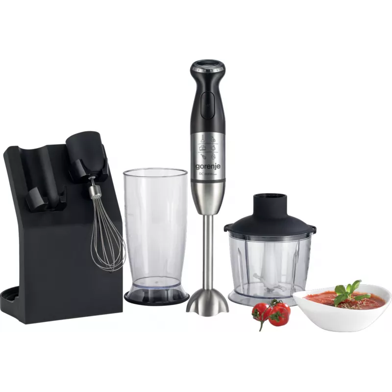 Batedeira manual Gorenje HBC807QB 0,5 L 800 W preta, aço inoxidável