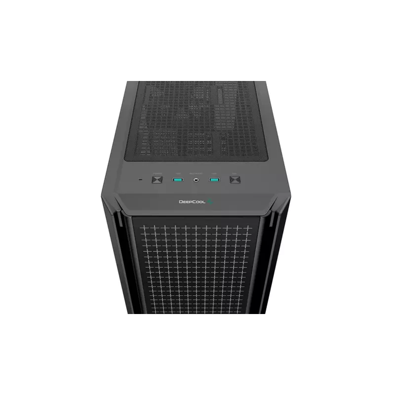 Caixa de computador mid-tower DeepCool CG540 – preto, suporte ATX, interior espaçoso, fluxo de ar otimizado