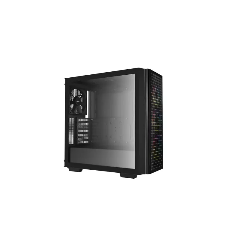 Caixa de computador mid-tower DeepCool CG540 – preto, suporte ATX, interior espaçoso, fluxo de ar otimizado