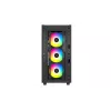 Caixa de computador mid-tower DeepCool CG540 – preto, suporte ATX, interior espaçoso, fluxo de ar otimizado
