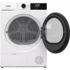 Máquina de secar roupa Gorenje DHNE82 BK040, de livre instalação, carga frontal, bomba de calor, branco, botões, botão rotativo, direita