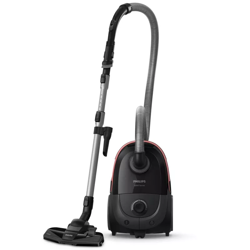 Aspirador com saco Philips 5000 Série XD5123/10 — 900 W, saco de pó 4 L, filtro HEPA e micro, para pavimentos duros e alcatifas