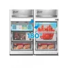Combinado frigorífico-congelador independente Midea MDRB548MME46, 401 L — No Frost, 271 L de refrigeração / 130 L de congelação, 186 cm, 35 dB, classe de eficiência energética E, cinzento