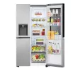 Frigorífico side-by-side LG GSGV81PYLL, 635 L de volume total, compartimento de refrigeração 416 L, compartimento de congelação 219 L, prateado metálico