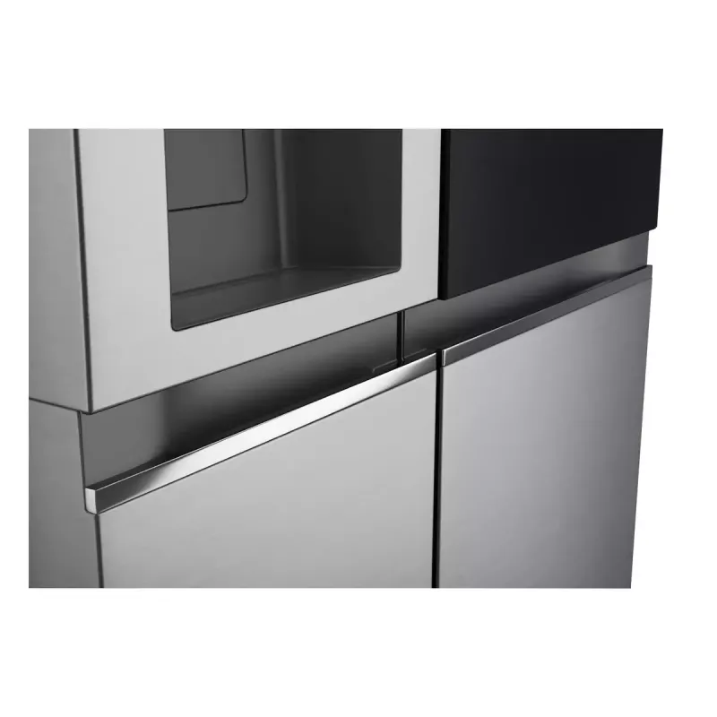 Frigorífico side-by-side LG GSGV81PYLL, 635 L de volume total, compartimento de refrigeração 416 L, compartimento de congelação 219 L, prateado metálico