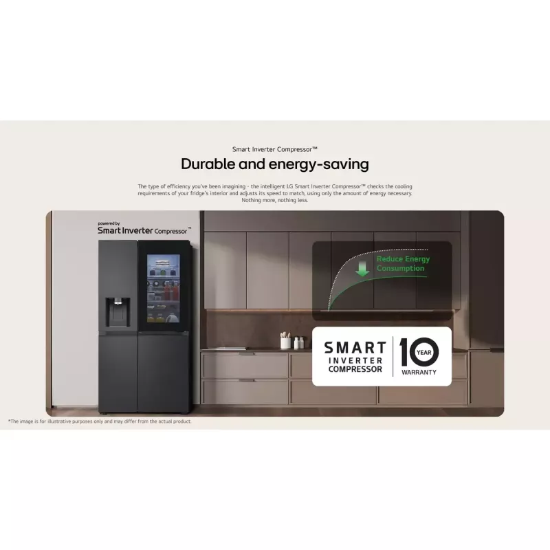 Frigorífico side-by-side LG GSGV81PYLL, 635 L de volume total, compartimento de refrigeração 416 L, compartimento de congelação 219 L, prateado metálico