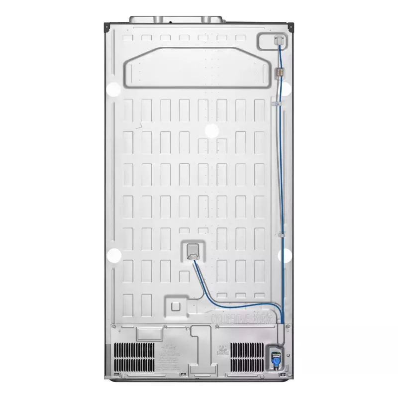 Frigorífico side-by-side LG GSGV81PYLL, 635 L de volume total, compartimento de refrigeração 416 L, compartimento de congelação 219 L, prateado metálico