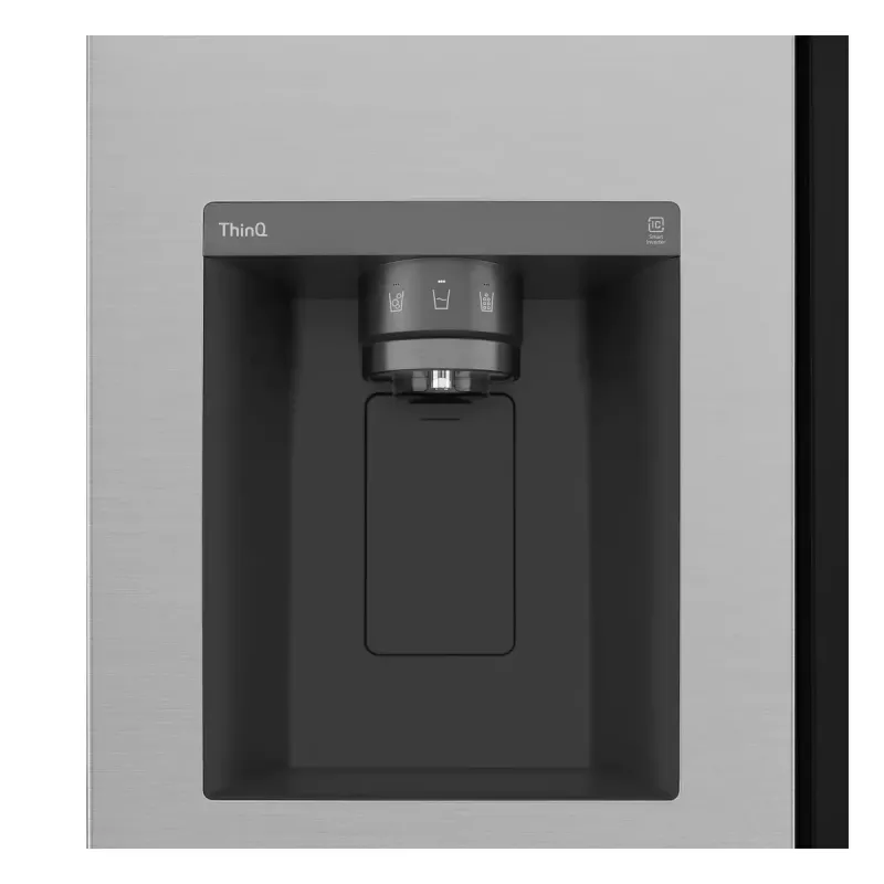 Frigorífico side-by-side LG GSGV81PYLL, 635 L de volume total, compartimento de refrigeração 416 L, compartimento de congelação 219 L, prateado metálico