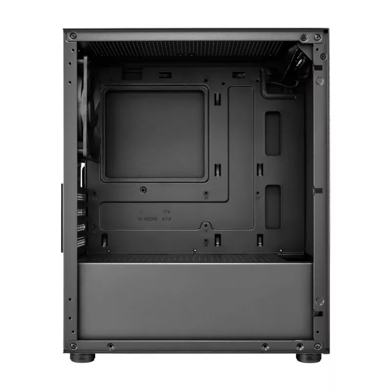 Caixa FSP S110-B Mini-Tower mITX, mATX Preto, Small Form Factor (SFF), PC, Preto, micro ATX, Mini-ITX, Mesh, Metal, 16 cm