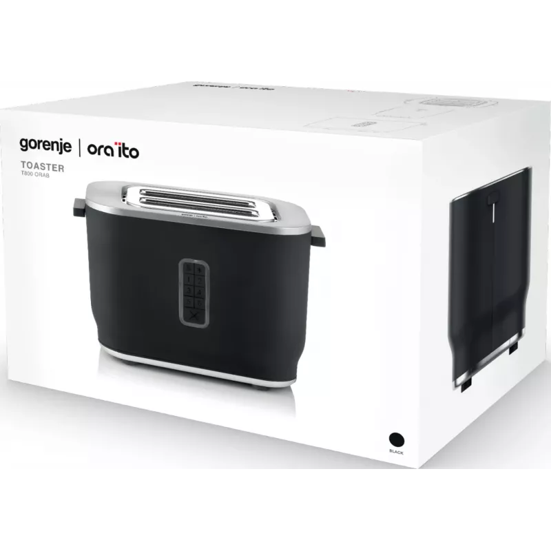Gorenje T800ORAB 6 2 fatias 800 W Preto