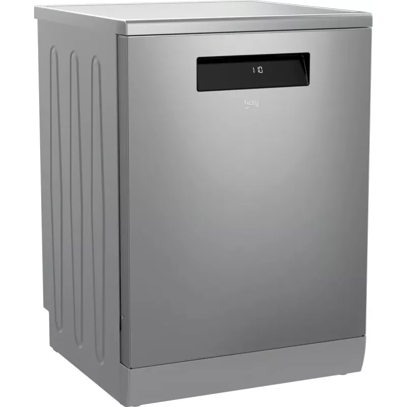 Máquina de lavar loiça independente BEKO DEN48530X, 15 conjuntos de louça, 8 programas, 44 dB, 598×850×600 mm