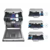 Máquina de lavar loiça independente BEKO DEN48530X, 15 conjuntos de louça, 8 programas, 44 dB, 598×850×600 mm