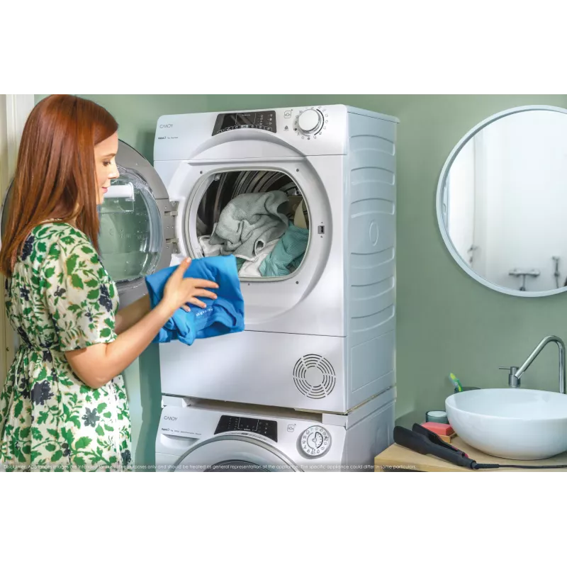 Máquina de lavar roupa Candy RapidÓ RO41274DWMCT/1-S Carga frontal 7 kg 1200 rpm Branco