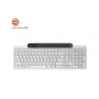 Teclado Bluetooth sem fios Lenovo 800 — layout inglês dos EUA, auto-carregável, branco