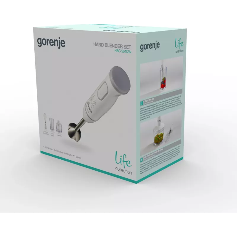 Gorenje HBC564QW 0,5 L Varinha mágica 500 W Branco