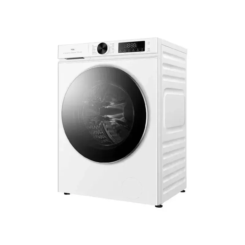 Máquina de lavar roupa TCL FP0944WA0 — carga frontal, 9 kg, 1400 rpm, classe A, visor LED, vapor, 60×56×85 cm, branco