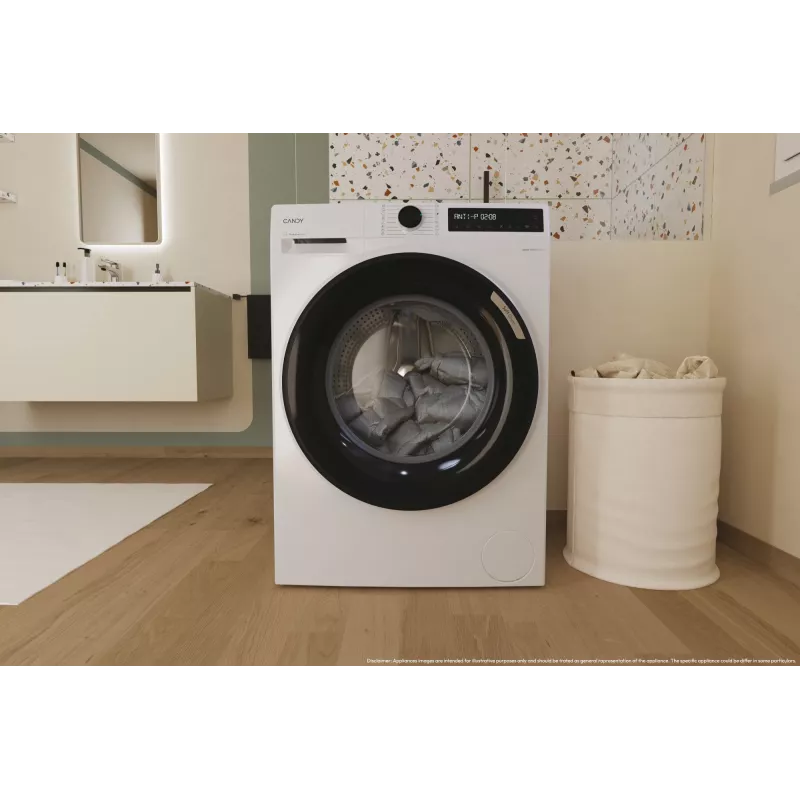 Máquina de lavar roupa Candy BR 47SBL8-S Carga frontal 7 kg 1400 rpm Branco