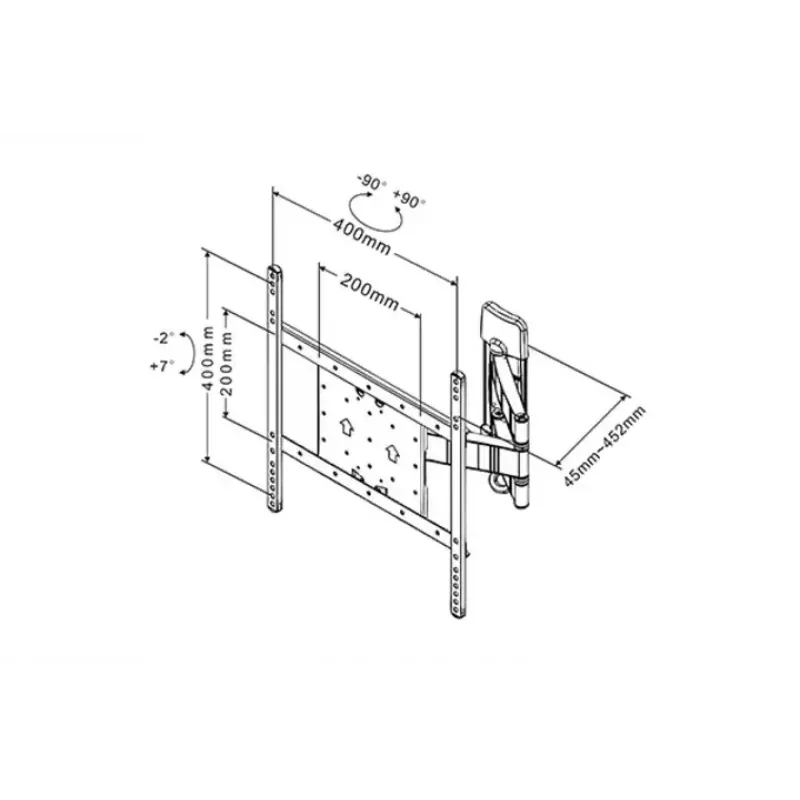Suporte Multibrackets M VESA Flexarm Tilt & Turn III