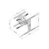 Suporte de monitor duplo Full Motion Multibrackets M VESA Flexarm L