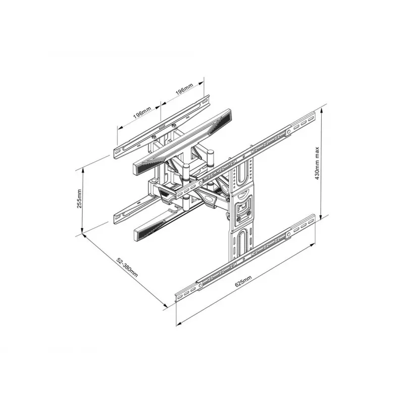 Suporte de monitor duplo Full Motion Multibrackets M VESA Flexarm L