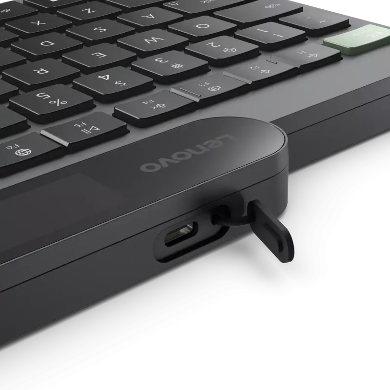 Lenovo | Self-Charging | Teclado | Bluetooth | Estónio | preto