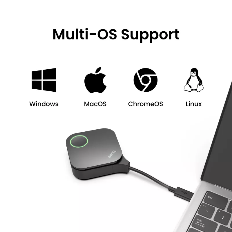 Sistema de apresentação sem fios BenQ InstaShow WDC15 HDMI Desktop preto