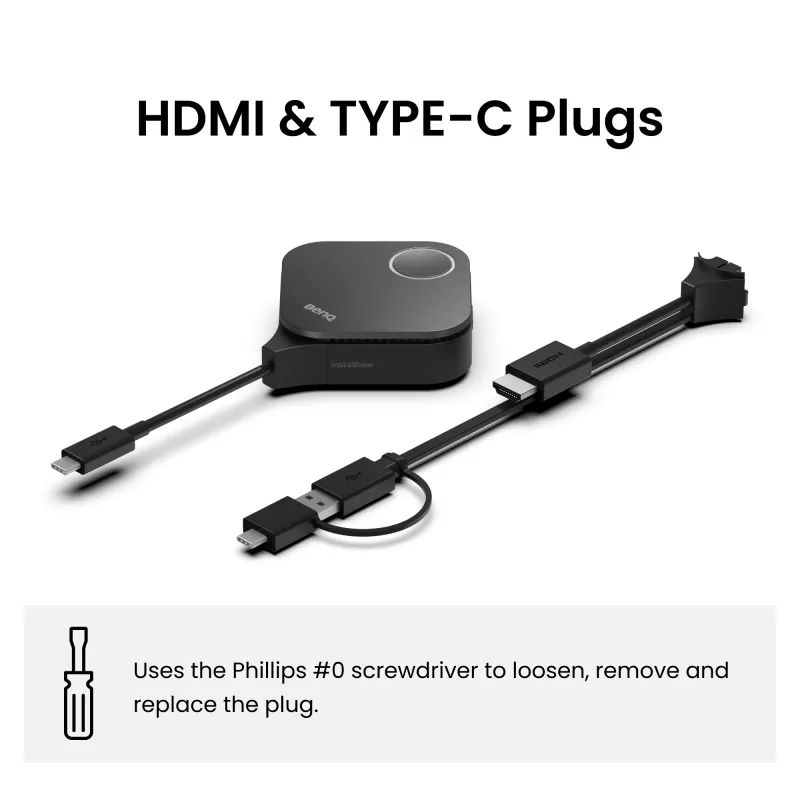 Sistema de apresentação sem fios BenQ InstaShow WDC15 HDMI Desktop preto