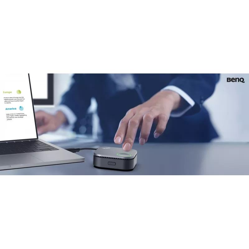 Sistema de apresentação sem fios BenQ InstaShow WDC15 HDMI Desktop preto