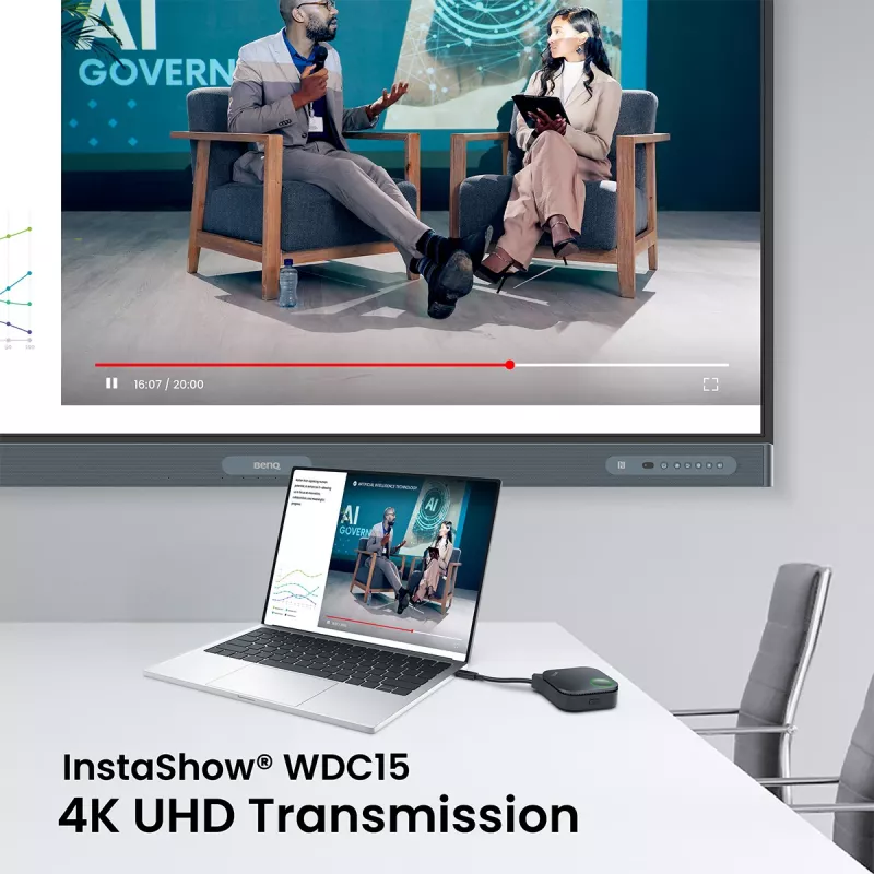 Sistema de apresentação sem fios BenQ InstaShow WDC15 HDMI Desktop preto