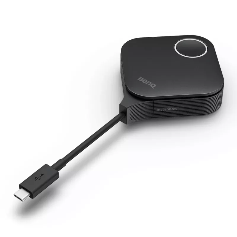 Sistema de apresentação sem fios BenQ InstaShow VS25 HDMI Desktop, Wi‑Fi 6, até 2400 Mbps, antena externa, preto