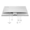 Lenovo L27-4C Monitor de computador 68,6 cm (27 polegadas) 1920 x 1080 píxeis Full HD LCD cinzento