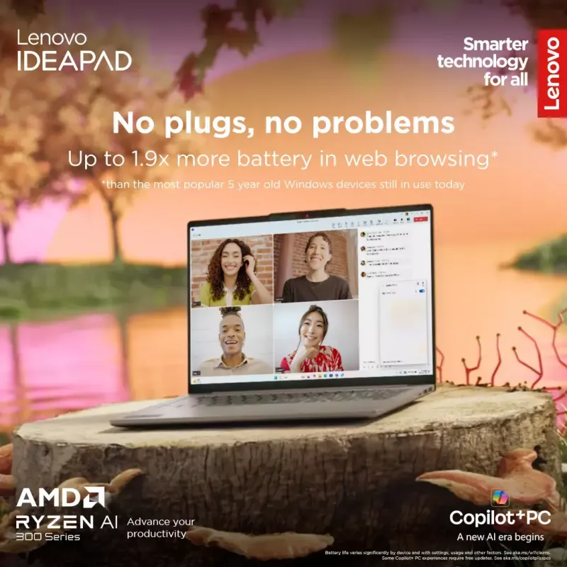 Portátil Lenovo IdeaPad Slim 5 — Ryzen 7 7735HS, 14 polegadas WUXGA IPS 300 Nits, 16 GB RAM, 1 TB SSD, AMD Radeon 680M, leitor de cartões microSD, Windows 11 Home