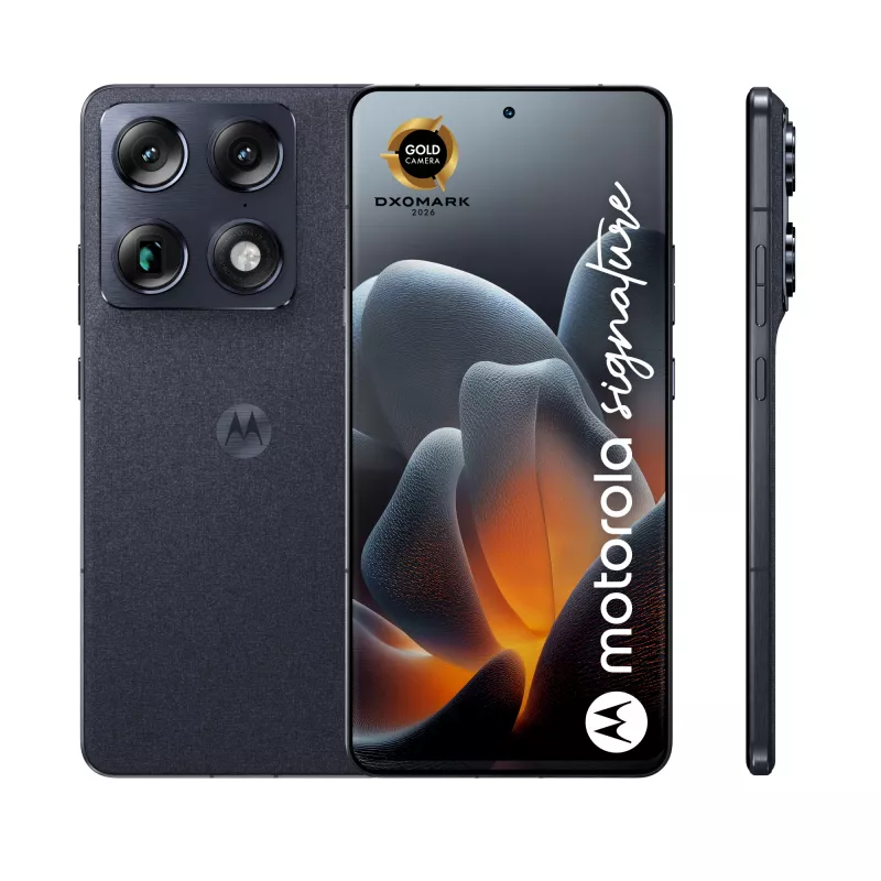 Motorola signature 17,2 cm (6,78 polegadas) Dual SIM Android 16.0 5G USB Type-C 16 GB 512 GB 5200 mAh azul-escuro