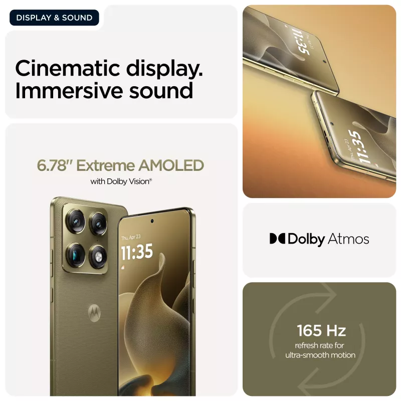Motorola signature 17,2 cm (6,78 polegadas) Dual SIM Android 16.0 5G USB Type-C 16 GB 512 GB 5200 mAh dourado