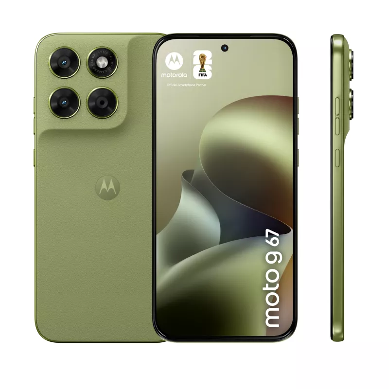 Smartphone Motorola moto g67 6,8 polegadas (17,3 cm) 5G, MediaTek Dimensity 6300 2,4 GHz, 4 GB RAM, 128 GB, 5200 mAh, Hybrid Dual SIM, verde