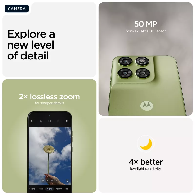 Smartphone Motorola moto g67 6,8 polegadas (17,3 cm) 5G, MediaTek Dimensity 6300 2,4 GHz, 4 GB RAM, 128 GB, 5200 mAh, Hybrid Dual SIM, verde