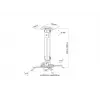 Suporte de teto Multibrackets M Universal Projector Mount I
