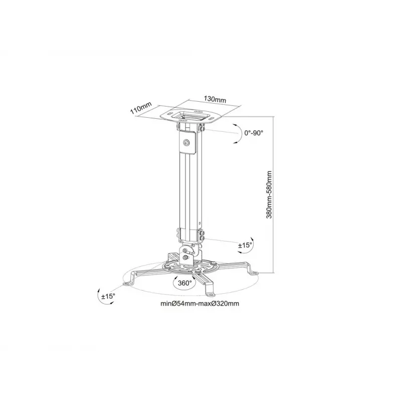 Suporte de teto Multibrackets M Universal Projector Mount I