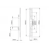 Braço de montagem para ecrã plano Multibrackets M Pro Series Fixed Arms 400 mm
