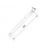 Tubo de extensão Multibrackets M Pro Series Extension Pipe 0.8m Preto