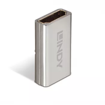 Acoplador Lindy HDMI 2.1 fêmea-fêmea, HDMI 2.1, HDMI 2.1, Prateado