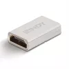 Acoplador Lindy HDMI 2.1 fêmea-fêmea, HDMI 2.1, HDMI 2.1, Prateado