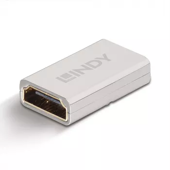 Acoplador Lindy HDMI 2.1 fêmea-fêmea, HDMI 2.1, HDMI 2.1, Prateado