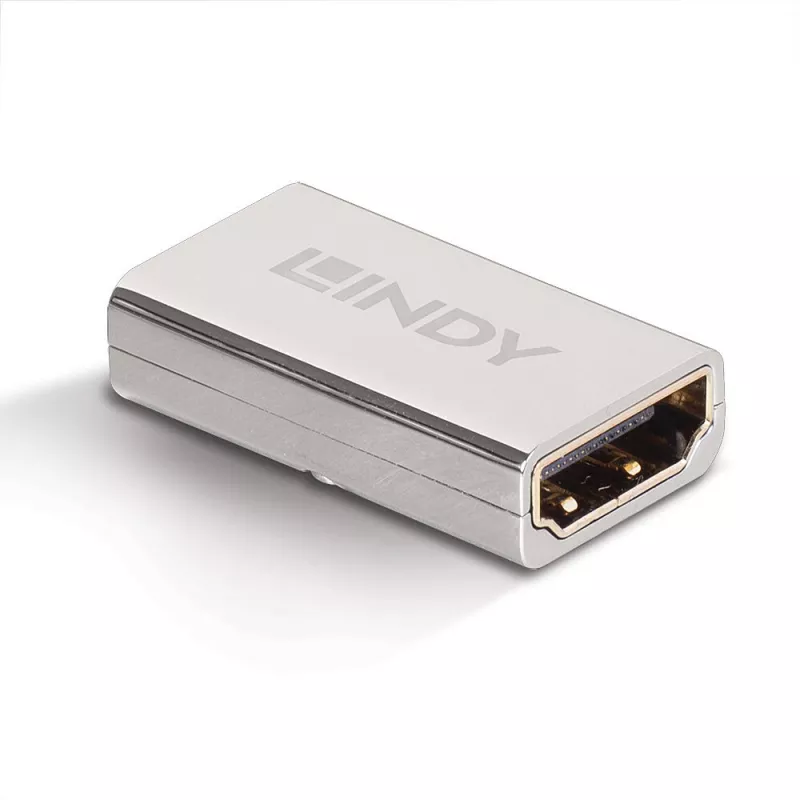 Acoplador Lindy HDMI 2.1 fêmea-fêmea, HDMI 2.1, HDMI 2.1, Prateado