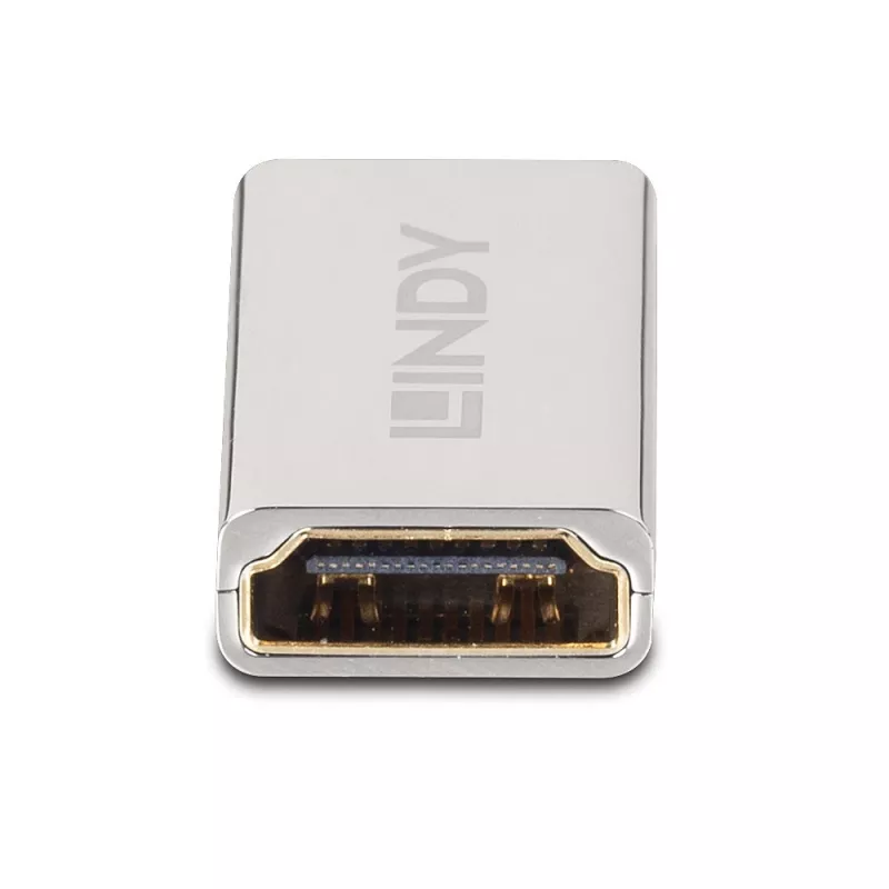 Acoplador Lindy HDMI 2.1 fêmea-fêmea, HDMI 2.1, HDMI 2.1, Prateado