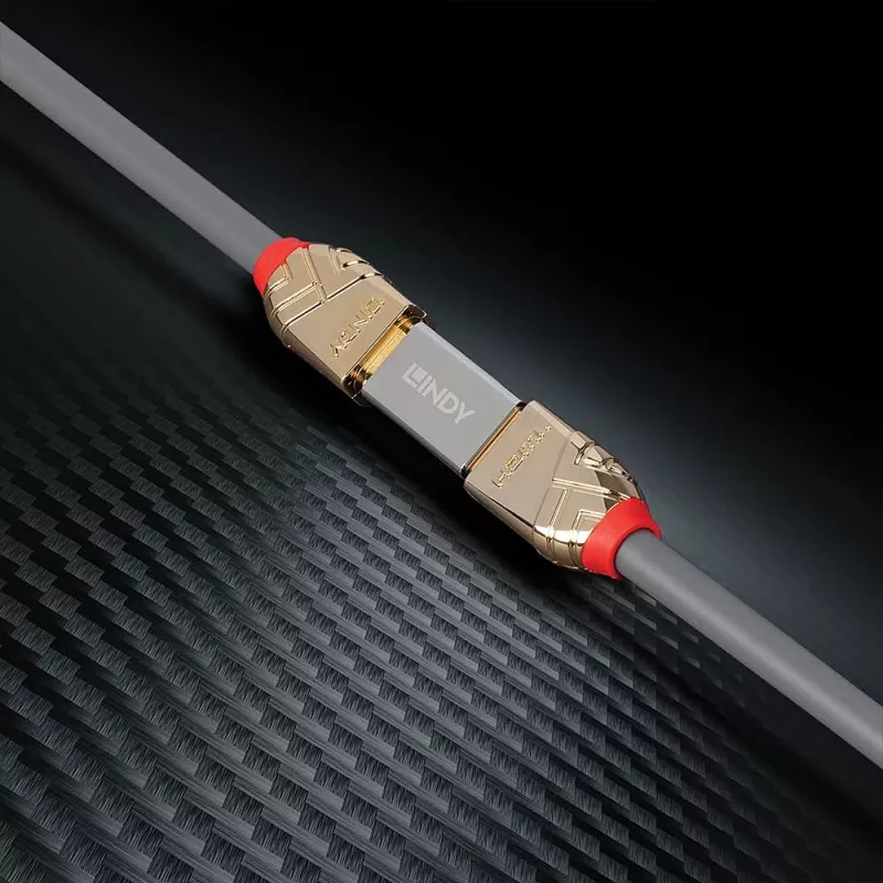 Acoplador Lindy HDMI 2.1 fêmea-fêmea, HDMI 2.1, HDMI 2.1, Prateado