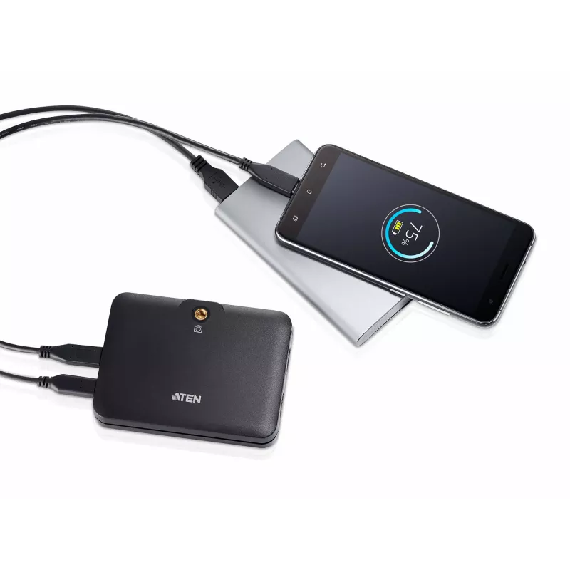 ATEN CAMLIVE™+(HDMI para USB-C gravação de vídeo UVC com PD3.0 Power Pass-Through)